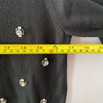 Boden Women's size 8 Black Beaded Sparkly Soft Pullover Sweater Glam Preppy Photo 5