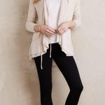 Anthropologie Saturday Sunday Oatmeal Matanie Tie Closure Ruffle Cardigan Photo 8