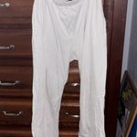 Brandy Melville White Linen Pants Photo 0