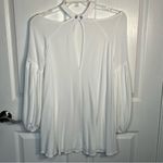 Free People Sz S Drift Away Cold Shoulder Tunic Top Mini Dress White Photo 6