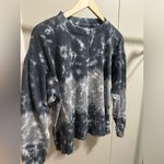 American Eagle Women’s Blue Tie Dye Cropped Crewneck Sweatshirt size small Photo 1