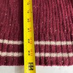 Maurice's vintage L wool blend cardigan burgundy zip front ramie winter preppy Photo 7