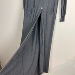 Spiegel Duster Cardigan Sweater Womens Large Gray Button Up Cotton Angora Pocket Photo 5