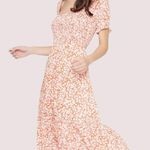 Lost + Wander Sweet Summer Daze Midi Dress Red Floral NWT Size M Photo 1