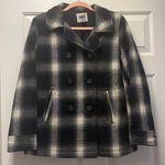 Old Navy plaid pea coat Photo 0