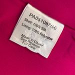 Parker  100% Silk Hot Pink Strappy Open Racer Back Tank Top Size Small Photo 3