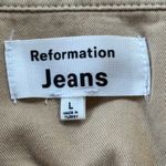 Reformation ‎ Marco Bomber Jacket Marzipan Beige Size Large Photo 3