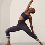 Athleta M Elation Ultra High Rise 7/8 Legging Navy Abstract Medium Photo 0