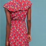 Anthropologie  Maeve Rosalia Red Floral Wrap Dress size 14 Photo 3