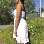 Macy's White Strapless Dress Photo 2