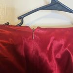 ABS Allen Schwartz ABS By Allen Schwartz Brocade Red Floral Dress Size 12 Formal Regal Fancy Photo 2