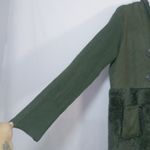 Oliver Long Line Mixed Media Hooded Sweater Cardigan Jacket Size L Size L Photo 4