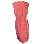 Talbots Sleeveless Peach Colored 100% Silk Shantung Dress in Size 8 NWT Photo 4