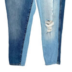 Revice Denim REVICE Two-Tone Yin Yang‎ Distressed Denim High Rise Straight Jeans Size 24 Photo 5