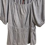 Knox Rose Baby Powder Short Sleeve Textured Blouse Sz M NWT Photo 3