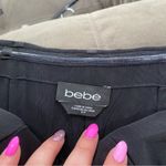 Bebe  Isis Lace Feather Strapless Bustier Cocktail Black Mini Dress Photo 8