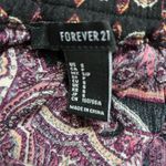 Forever 21 Floral Print Black/Purple Elastic Waist Maxi Skirt(Size Small) Photo 4