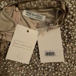 Mac Duggal  14523 Beige Beaded Mesh Cape Gown Photo 12