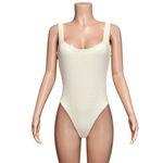 MONDAY SWIMWEAR Sardinia One Piece Swim, Ivory Crochet, Large White Photo 4