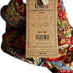 NWT Rhea Vibrant Patterned Layered Ruffle Boho Maxi Skirt, One Size Red Size undefined Photo 5