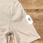 ZARA  Women’s Small Beige Crop Turtleneck Short‎ Sleeve Top Photo 7