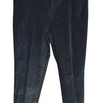 Talbots Flawless Five Pocket Black Sparkle Corduroy Pants Women Size 14 Photo 0