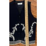Norton Mcnaughton Vintage Navy with While Lace Detail Vest, , Lined Photo 4