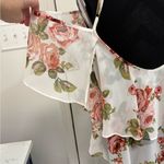 Show Me Your Mumu Tiered Floral Tank Off Shoulder Blouse Ruffled Roses Feminine Photo 4