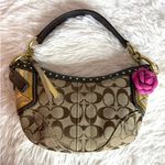 Coach y2k  Vintage Brown Stud Gold Hobo Mini Purse Shoulder Bag Photo 0