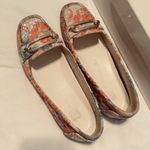 Anne Klein Flex Pink Snakeskin Loafers Women’s 6M silver buckle mocassin flats Photo 2