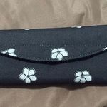 Jansport  Black with White Floral Pattern Pouch Photo 0