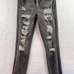 Bebe Women’s  Size 29 Distressed Gray Skinny Jeans Photo 0