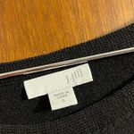 J. Jill Woman's Wool Blend Woman's Knit Sweater Tunic Size Small Black Photo 2