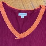 Paper + Tee Embroidered ribbed TShirt by Paper tee Photo 1