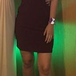 Morgan & Co . Burgundy Mini Dress  Photo 0