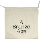 A Bronze Age XL Kimi Sand Cream Cotton Canvas Croissant Shoulder Bag Photo 7