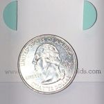 Pastel Blue Green Half Circle Shape Boho Retro Pierced Earrings Photo 2