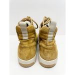 Marc Fisher High Top Sneaker Size 8.5 Fur Lined Tan Suede Lace Up Winter Booties Photo 5