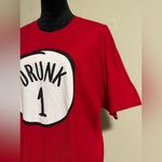 EUC Ann Arbor Custom Red and White Drunk 1 Funny Graphic Tee size XL Photo 2