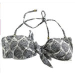 Eberjay Eberjey Bikini Top Womens Small Batik Print Lola Halter Tie Front Made in USA Photo 1