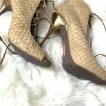 Steven By Steve Madden  leather lace up fish‎ scales heels mermaid 8 Rare Photo 6