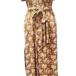 The Loft  Off The Shoulder Belted Rayon Jumpsuit  Photo 0