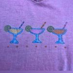 Fresh Produce V-Neck Short Sleeve Pink Martini Print Adult Casual T-Shirt|Sz:XL Photo 7