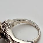 Vintage Avon NRT Faux Pearl & Black Rhinestone Ring (6) Photo 7