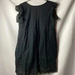 UNBRANDED WOMENS SIZE MEDIUM BLACK EYELET ROMPER DRESS BACK ZIPPER CLEAN Photo 9