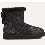 UGG ‎ Mini Bailey Bow Glimmer Black Boots Photo 13