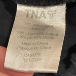 TNA Medium size shorts with cotton rope waist tie linen cotton blend black color Photo 6