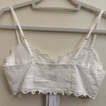 Bershka  Ivory Lace Buttoned Top Photo 4