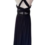 Betsy and Adam  Sleeveless Illusion Cutout Gown Black Sz 12 Photo 3