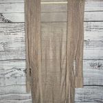White House | Black Market  Women’s Open Front Long Cardigan Sweater Tan Beige M Photo 0
